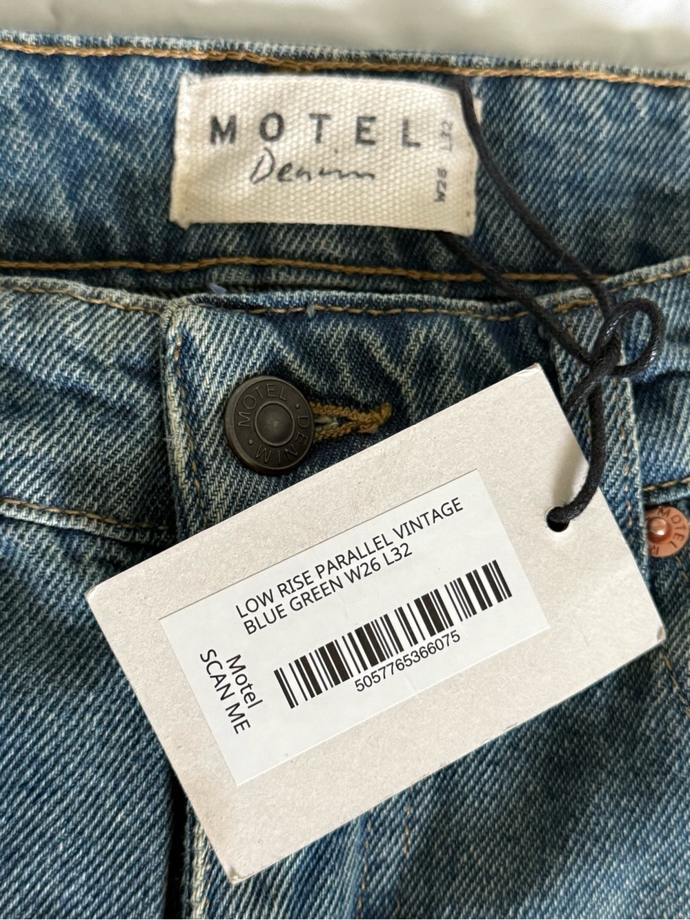 Motel Denim Low Rise Parallel Jeans - Picture 5 of 7